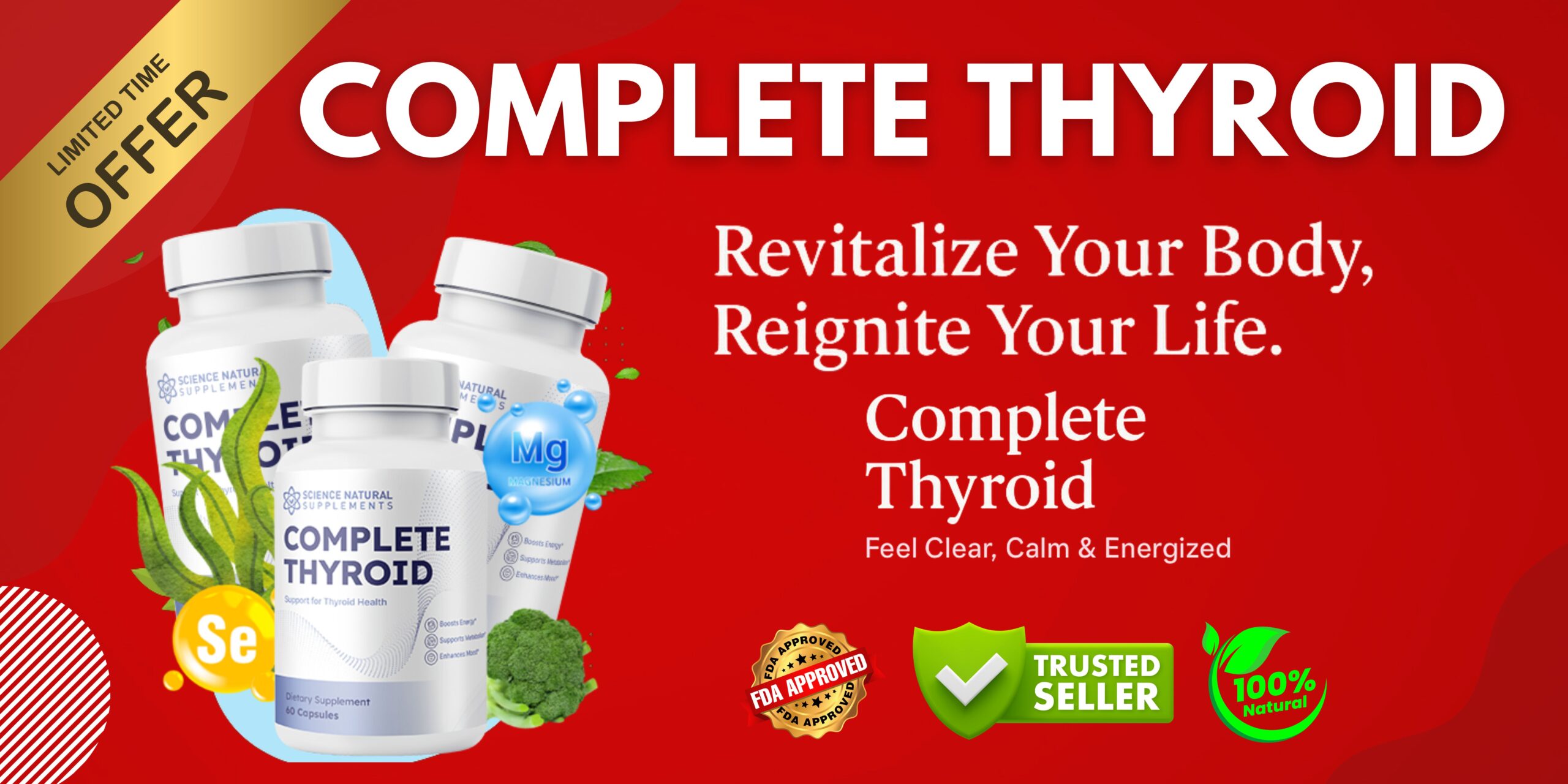 Complete Thyroid natural thyroid renew supplement bottle – best thyroid support for energy and metabolism in 2025