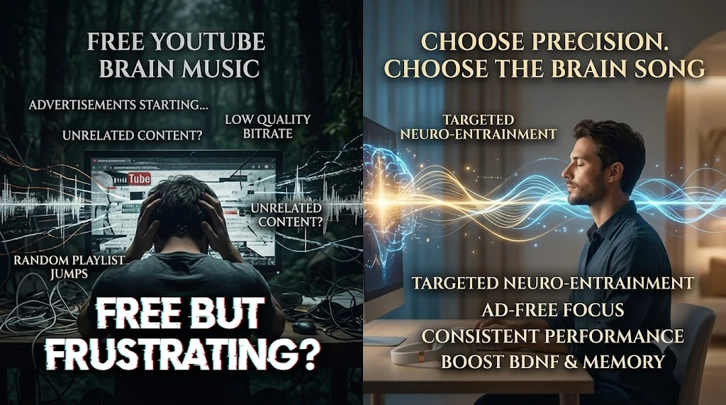 Why Choose Brain Song Over Free YouTube Brain Music?